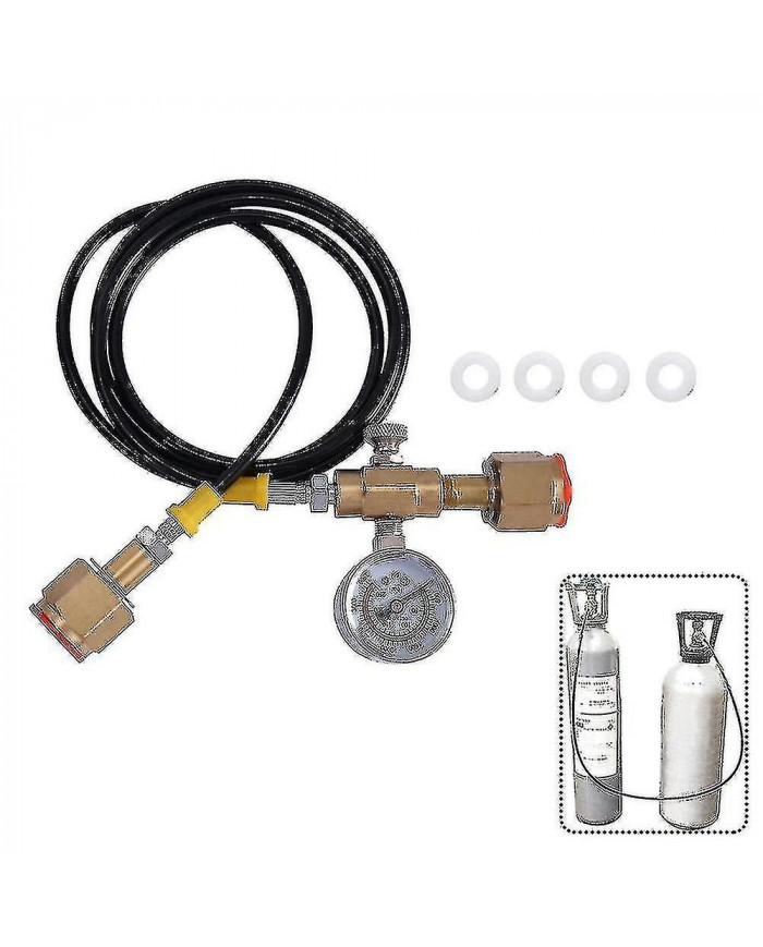 Adaptateur de charge de station de remplissage de CO2 d’argon pour petits réservoirs de soudage, w / 1,5 mètres [...]