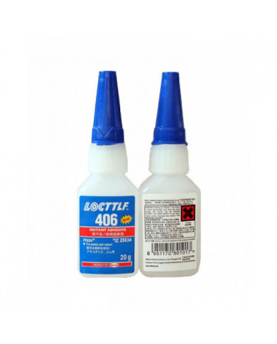 1-4pcs New Loctite 406 20 Gm adhésif instantané Super Glue pour plastique et caoutchouc Henkel