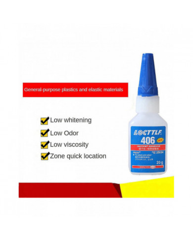 1-4pcs New Loctite 406 20 Gm adhésif instantané Super Glue pour plastique et caoutchouc Henkel