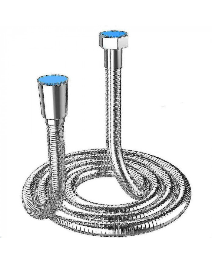 Tuyau de douche 5m extra long tuyau de pomme de douche en acier inoxydable, avec connecteur en laiton massif, [...]