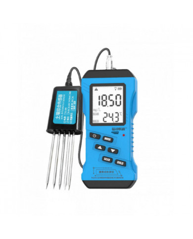 Testeur de sol 7 en 1 pour pH, EC, NPK, humidité, température | Écran LCD | Protocole Modbus