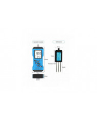 Testeur de sol 7 en 1 pour pH, EC, NPK, humidité, température | Écran LCD | Protocole Modbus