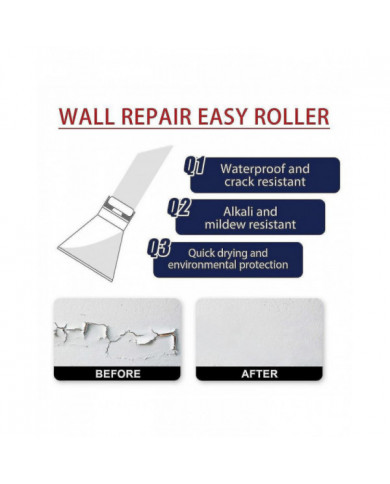 Rollfixt Wall Repair Easy Roller, 2024 New Small Roller Wall Patching Brush