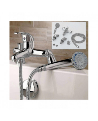 Moderne Monobloc Baignoire Douche Mitigeur Robinet Salle de Bain Baignoire Remplissage Laiton Robinet Combiné