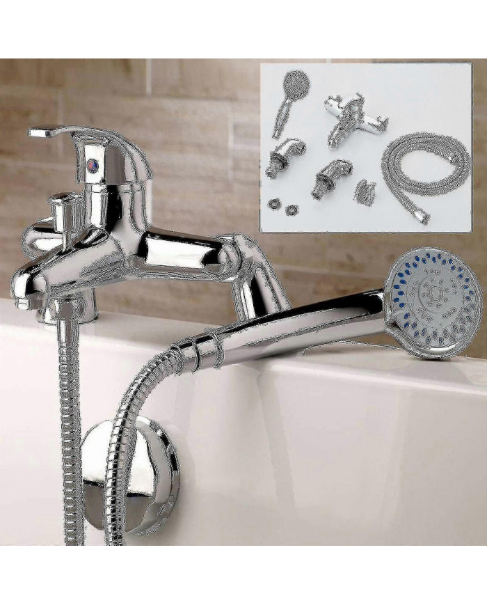 Moderne Monobloc Baignoire Douche Mitigeur Robinet Salle de Bain Baignoire Remplissage Laiton Robinet Combiné