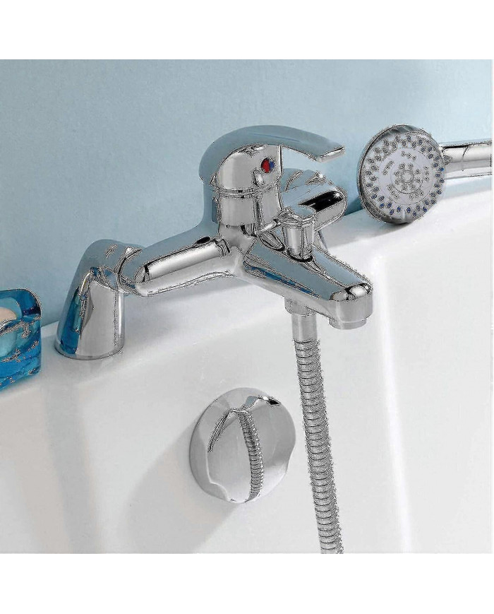 Moderne Monobloc Baignoire Douche Mitigeur Robinet Salle de Bain Baignoire Remplissage Laiton Robinet Combiné