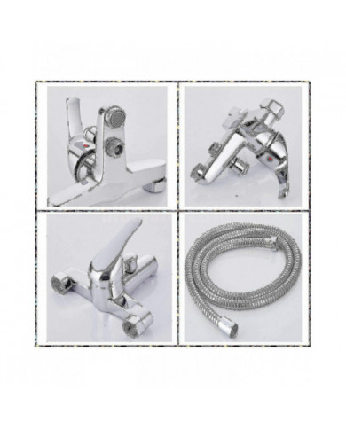 Moderne Monobloc Baignoire Douche Mitigeur Robinet Salle de Bain Baignoire Remplissage Laiton Robinet Combiné