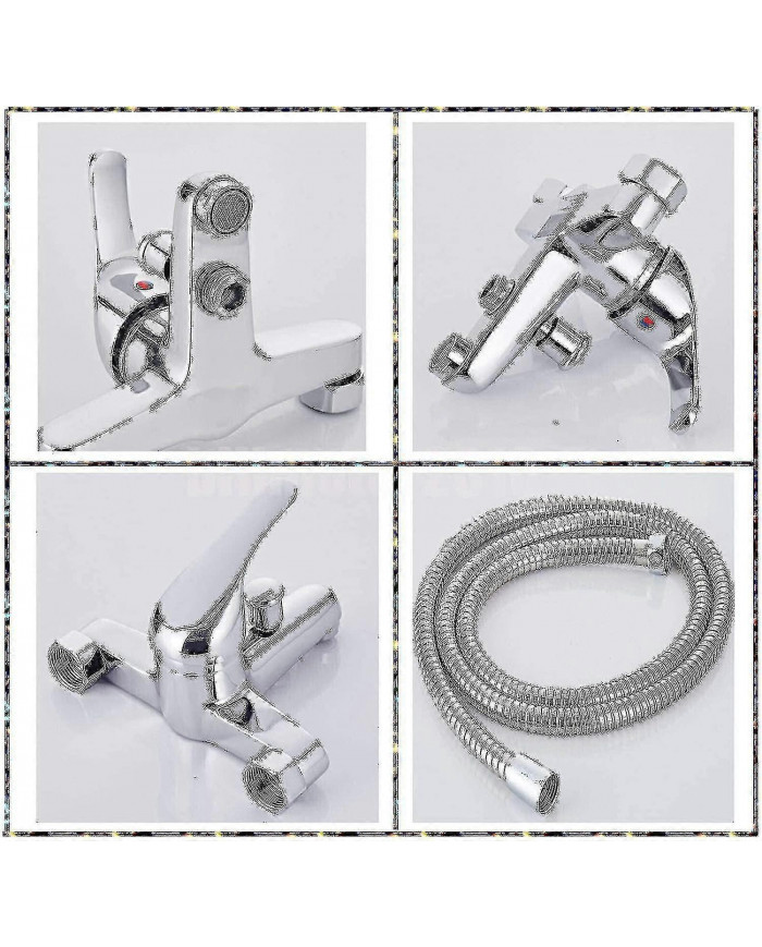 Moderne Monobloc Baignoire Douche Mitigeur Robinet Salle de Bain Baignoire Remplissage Laiton Robinet Combiné