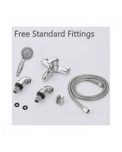 Moderne Monobloc Baignoire Douche Mitigeur Robinet Salle de Bain Baignoire Remplissage Laiton Robinet Combiné