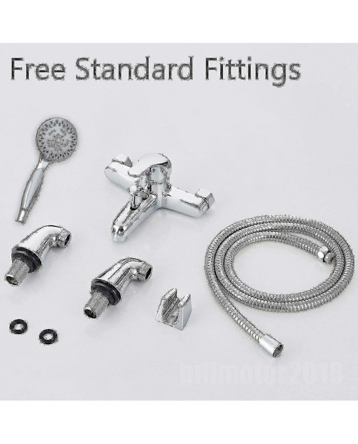 Moderne Monobloc Baignoire Douche Mitigeur Robinet Salle de Bain Baignoire Remplissage Laiton Robinet Combiné