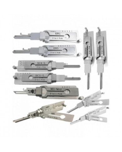 Outil Lishi 2en1 pour Sc1 Sc4 Kw1 Kw5 Am5 M1 / ms2 Ss001 Nsn14 Cy24v.2 Fo38 Gm37 Gm39
