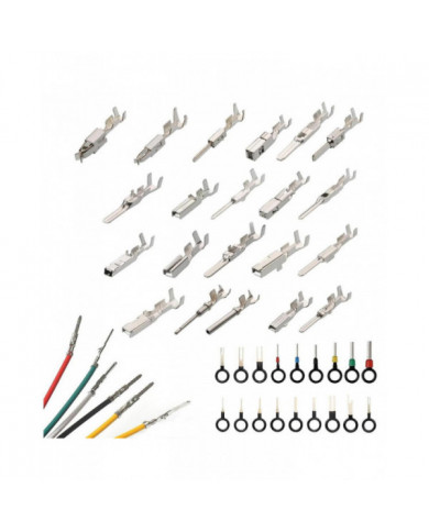 340Pcs 1 / 1.5 / 1.8 / 2.2 / 2.8 / 3.5mm Broches de borne Broche de faisceau de câbles Kit de connecteur [...]