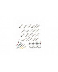 340Pcs 1 / 1.5 / 1.8 / 2.2 / 2.8 / 3.5mm Broches de borne Broche de faisceau de câbles Kit de connecteur [...]