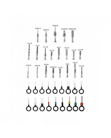 340Pcs 1 / 1.5 / 1.8 / 2.2 / 2.8 / 3.5mm Broches de borne Broche de faisceau de câbles Kit de connecteur [...]