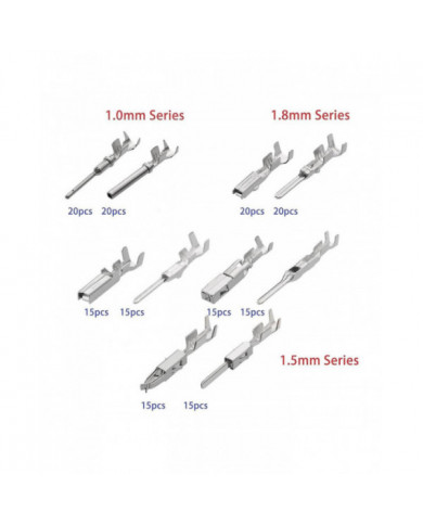 340Pcs 1 / 1.5 / 1.8 / 2.2 / 2.8 / 3.5mm Broches de borne Broche de faisceau de câbles Kit de connecteur [...]