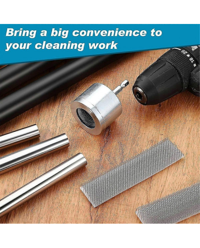 Paquet de 2 nettoyeurs de tuyaux en cuivre métallique avec 2 brosses remplaçables Brosse de nettoyage de tube pour [...]