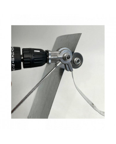 Coupe-plaque de perceuse électrique Double Hea Coupe-grignoteuse de tôle Compatible coupe Acier/alliage/pla