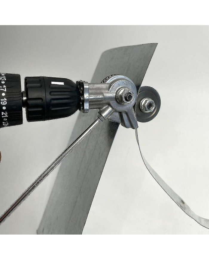 Coupe-plaque de perceuse électrique Double Hea Coupe-grignoteuse de tôle Compatible coupe Acier/alliage/pla