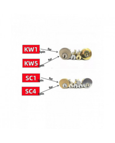 Serrurier Lishi 2 en 1 Outils Kw5 pour porte Ouvre-serrure civile Outil à main Serrurier professionnel à main T-DF