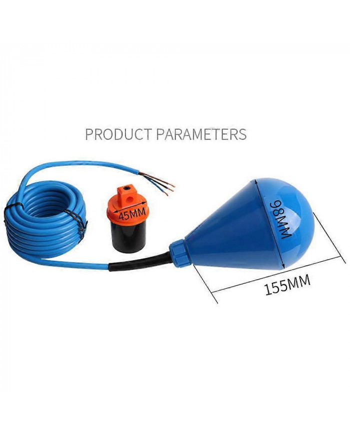 Interrupteur à flotteur robuste pour les eaux usées, les solides en suspension et les liquides visqueux (longueur [...]