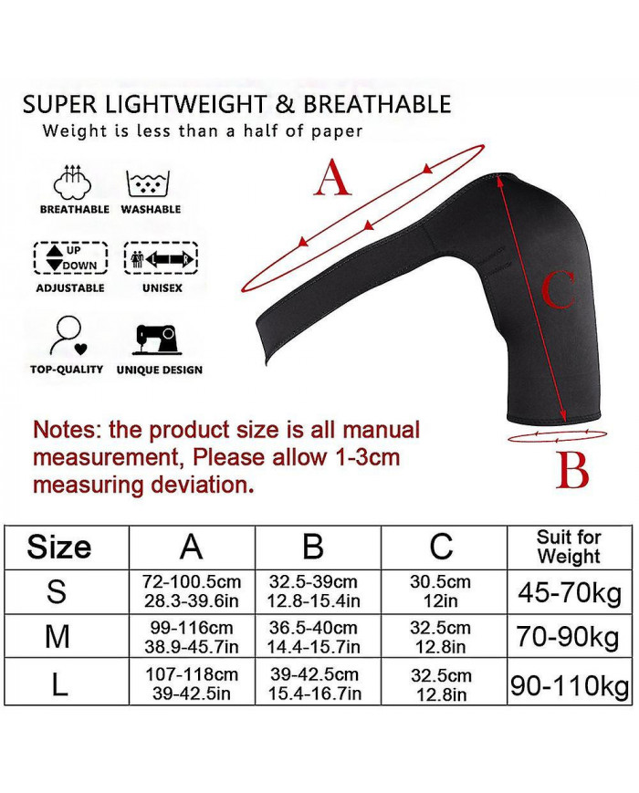 Attelle Luxation Arthrite Douleur Ceinture de soutien d’épaule, Attelle d’épaule