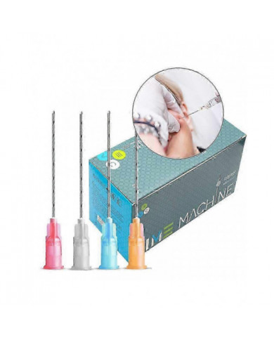 Canule jetable d’usine 22g 50mm 70mm Blunt Fine Micro Corps Piercing Aiguilles Canule Seringue Outil