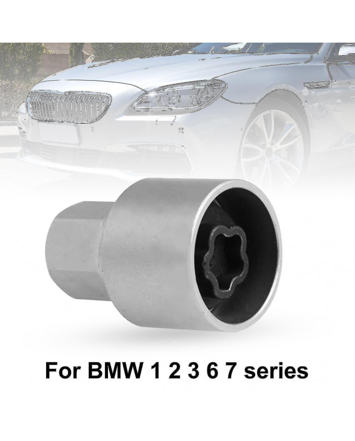 Acier au carbone Verrouillage Roue Boulon Remover Roue Verrou Boulon Outil de retrait pour Bmw 1 2 3 6 7 Série