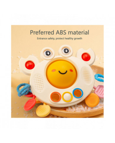 Jouet de préhension infantile Crabe de bande dessinée Textures multiples Silicone Pull Cordon Jouet De Dentition [...]
