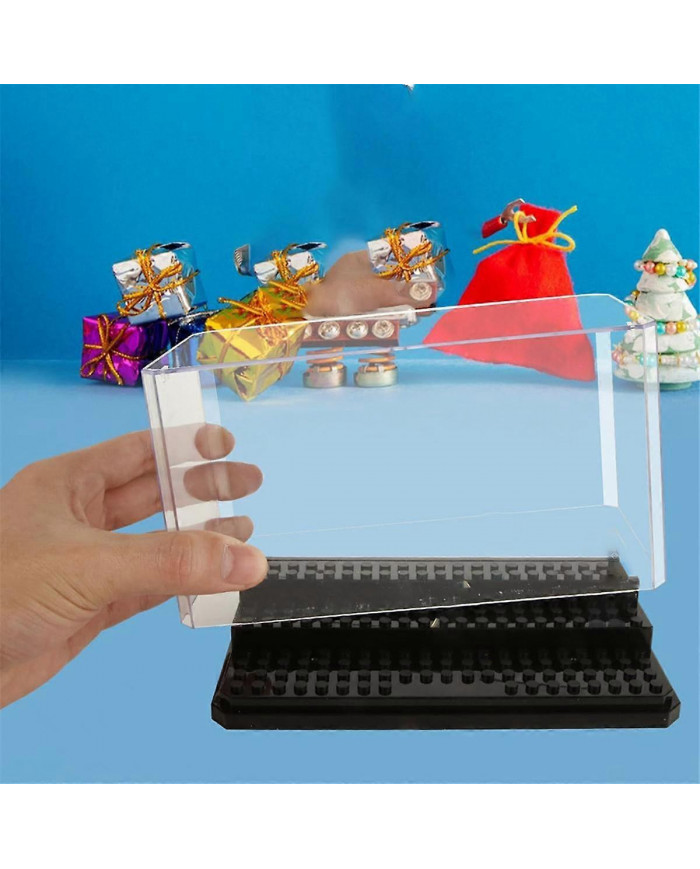 Boîte d’affichage de mini-figurines, boîte d’affichage de blocs de construction empilables étanches à la poussière [...]