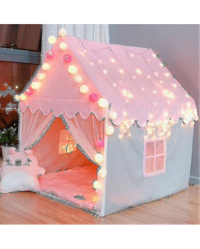 Tente de jeux pour enfants, maison de jeux, enfants Big Play Castle Fairy Tent Tente en coton avec lumières de [...]