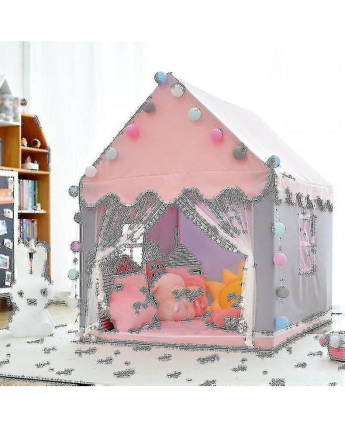 Tente de jeux pour enfants, maison de jeux, enfants Big Play Castle Fairy Tent Tente en coton avec lumières de [...]