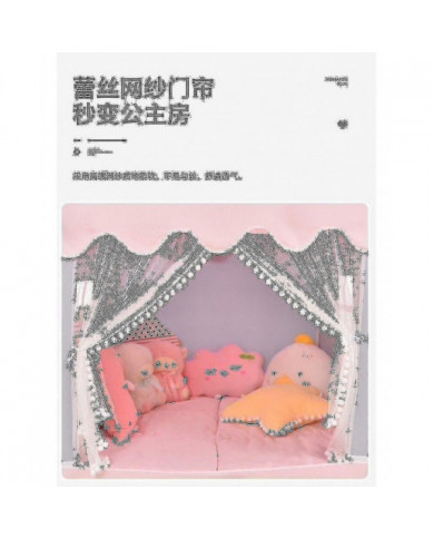 Tente de jeux pour enfants, maison de jeux, enfants Big Play Castle Fairy Tent Tente en coton avec lumières de [...]