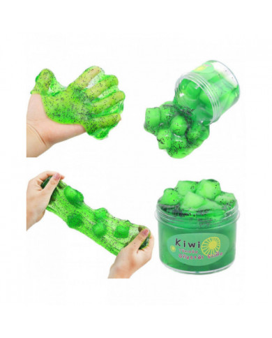 2023 70ml Soft Slime Diy Elastic Fruit Toy Non-collant Cloud Stress Relief Couleur Argile Décompression Squeeze Jouets