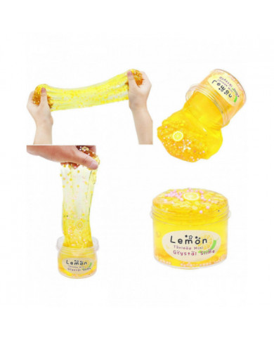 2023 70ml Soft Slime Diy Elastic Fruit Toy Non-collant Cloud Stress Relief Couleur Argile Décompression Squeeze Jouets