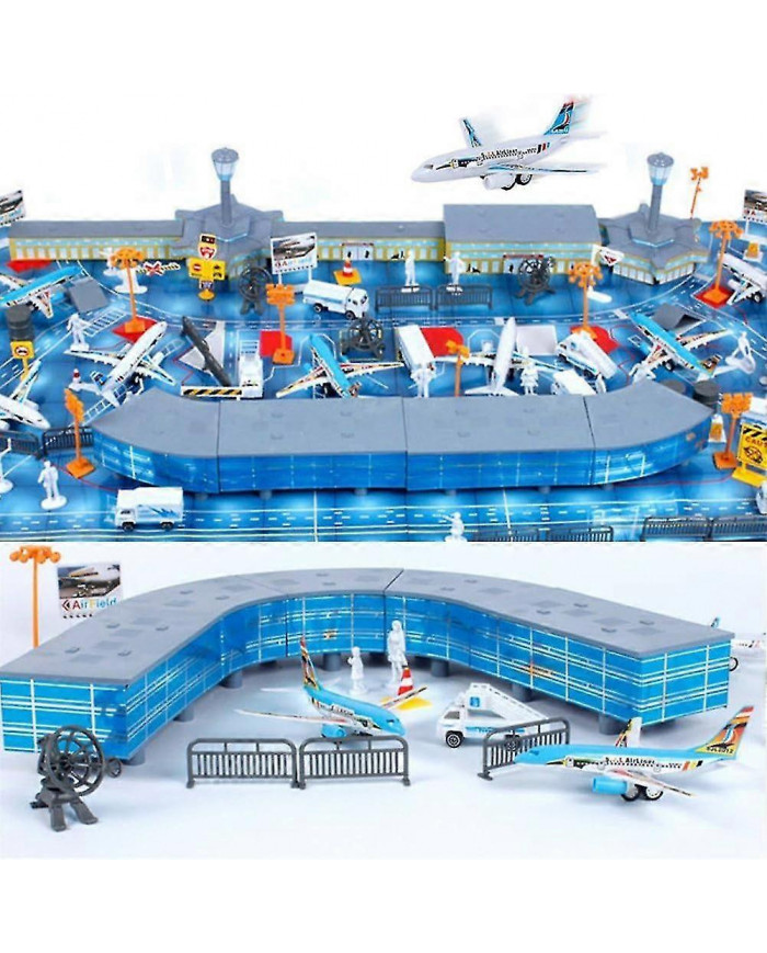 200pcs Ensemble de jouets de modèle de table de sable d'aéroport pour le jeu de simulation et le développement du [...]