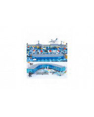 200pcs Ensemble de jouets de modèle de table de sable d'aéroport pour le jeu de simulation et le développement du [...]