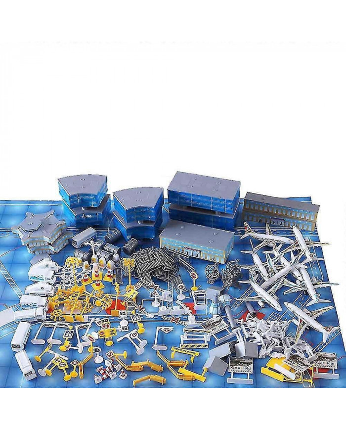 200pcs Ensemble de jouets de modèle de table de sable d'aéroport pour le jeu de simulation et le développement du [...]