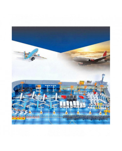 200pcs Ensemble de jouets de modèle de table de sable d'aéroport pour le jeu de simulation et le développement du [...]