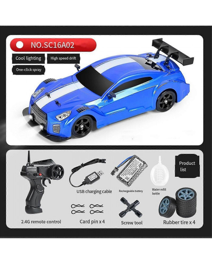 Ae86 1/16 Rc Drift Car haute vitesse télécommande Drift Car pour enfants et adultes, 100% neuf