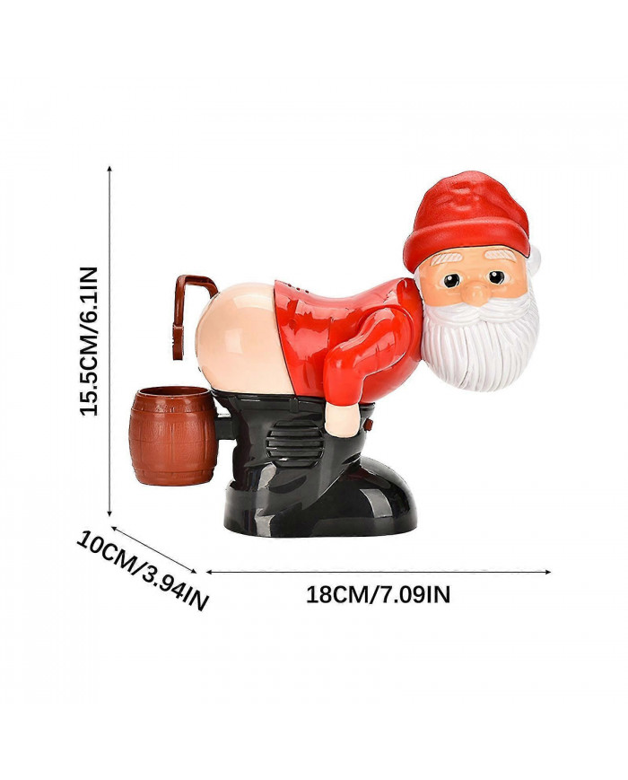 2023 Christmas New Automatic Bubble Machine With Lights, Music, Funny Santa Claus Bubble Toys (60ml Bubble Solution)