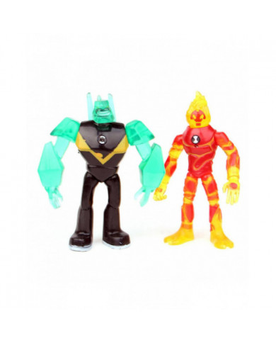 Haloppe 9Pcs Ben 10 Kineceleran Heatblast LED Figurines D’action Enfants Jouet Cadeau Décor De Bureau