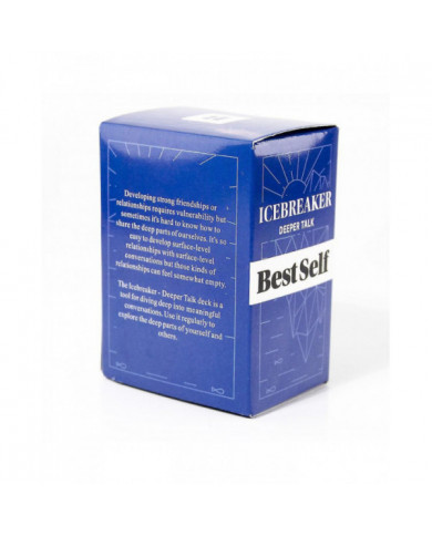 150 cartes icebreaker Deeper Talk Deck par Bestself Conversation Party Jeu de société Jeu de cartes anglais [...]