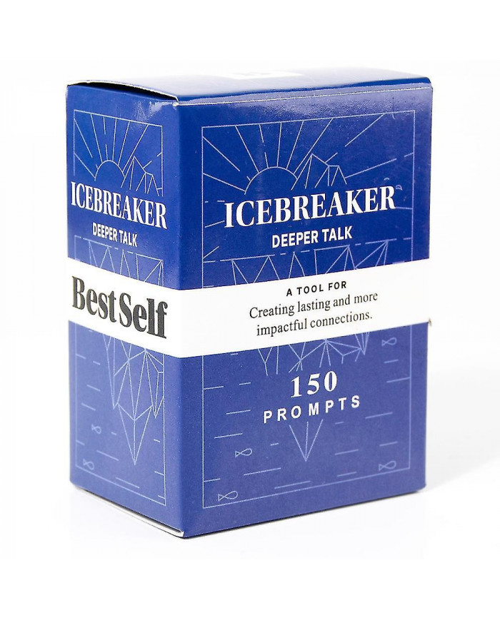 150 cartes icebreaker Deeper Talk Deck par Bestself Conversation Party Jeu de société Jeu de cartes anglais [...]
