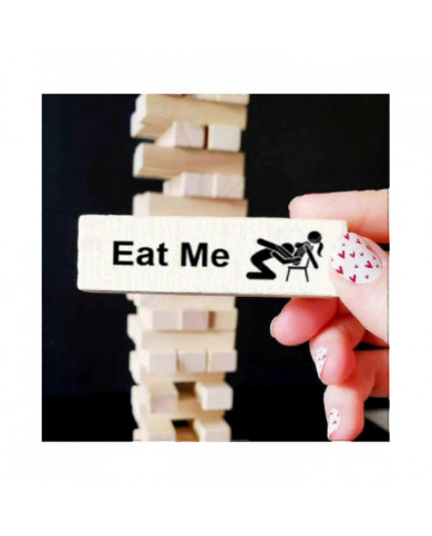 48pcs Super Naughty Block Tower Game, Idées de soirée de rendez-vous d’activités de couple, jeu de blocs [...]