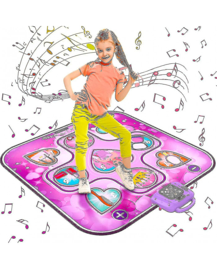 Jouets de tapis de danse pour les cadeaux d’anniversaire de filles de 3 à 12 ans, tapis de danse musical pour les [...]