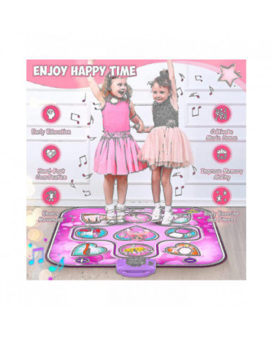 Jouets de tapis de danse pour les cadeaux d’anniversaire de filles de 3 à 12 ans, tapis de danse musical pour les [...]