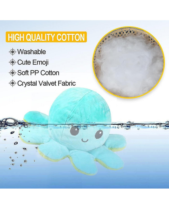 40cm géant réversible en peluche animal réversible triste p jouet votre sans un mot! violet et