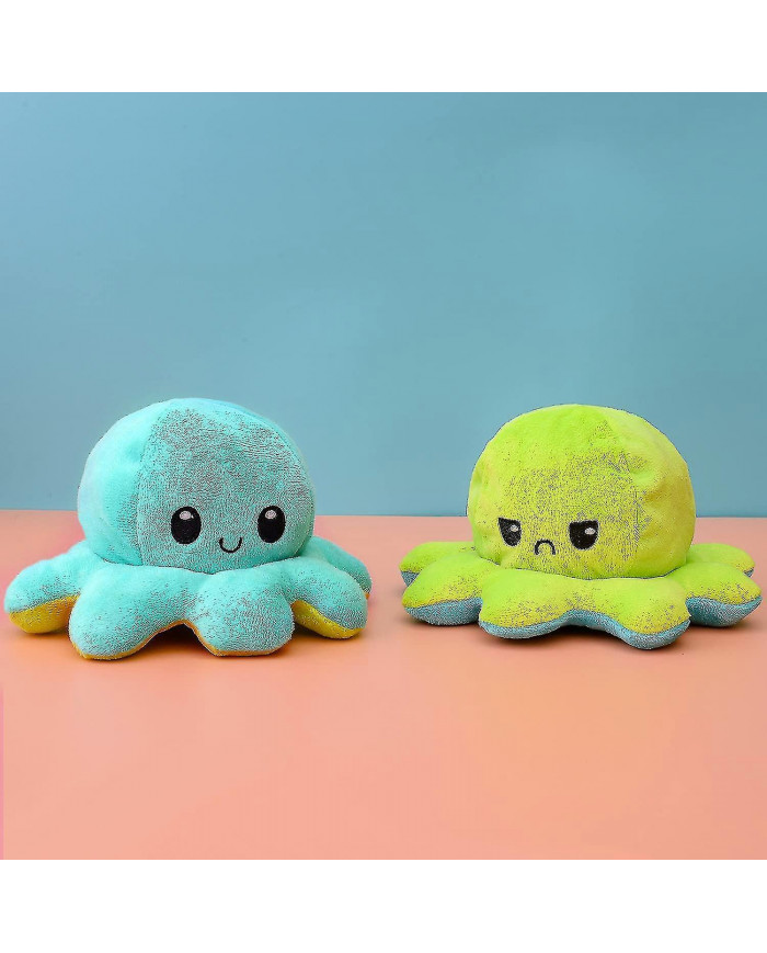 40cm géant réversible en peluche animal réversible triste p jouet votre sans un mot! violet et