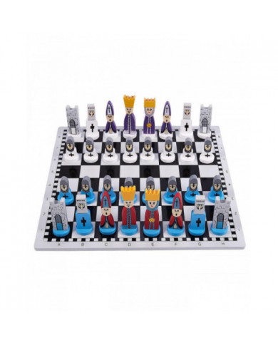 Échecs en bois Cadeaux pour enfants Dessin animé Modélisation Jouets d'échecs