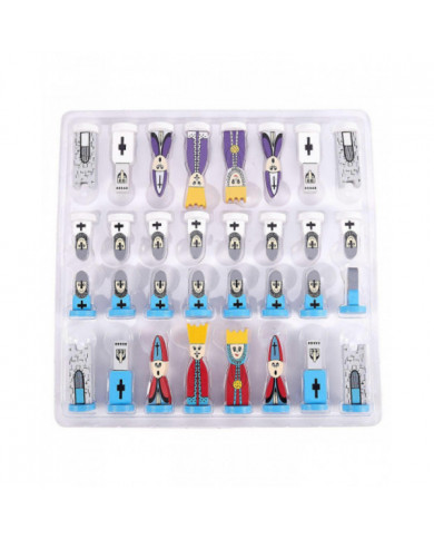 Échecs en bois Cadeaux pour enfants Dessin animé Modélisation Jouets d'échecs